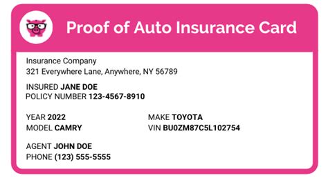 Obtain An Electronic Proof Of Insurance Card .